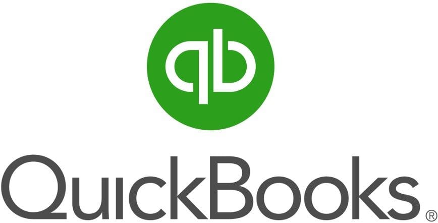 Green and White Stylized Intuit Quickbooks QB Logo 