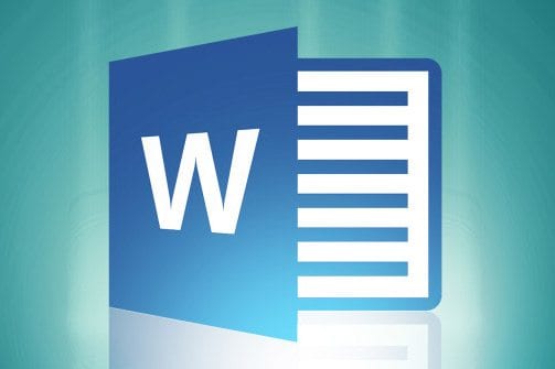 Blue Microsoft Word W Shaped Icon Logo